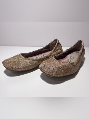 TOMS Gold Women's Ballet Flats - Comfortable Slip-On Flats